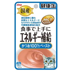 20% OFF: Aixia Kenko Energy Skipjack Tuna Paste Pouch Cat Food 40g x 12