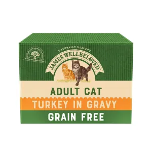 Adult Turkey In Gravy Grain Free Wet Cat Food Pouches