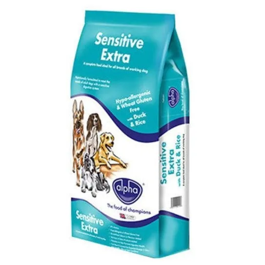 Alpha Sensitive Extra Working Dog Food with Duck & Rice