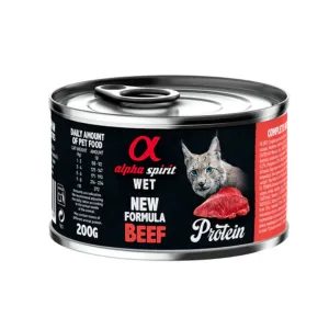 Alpha Spirit Beef Wet Food for Cats