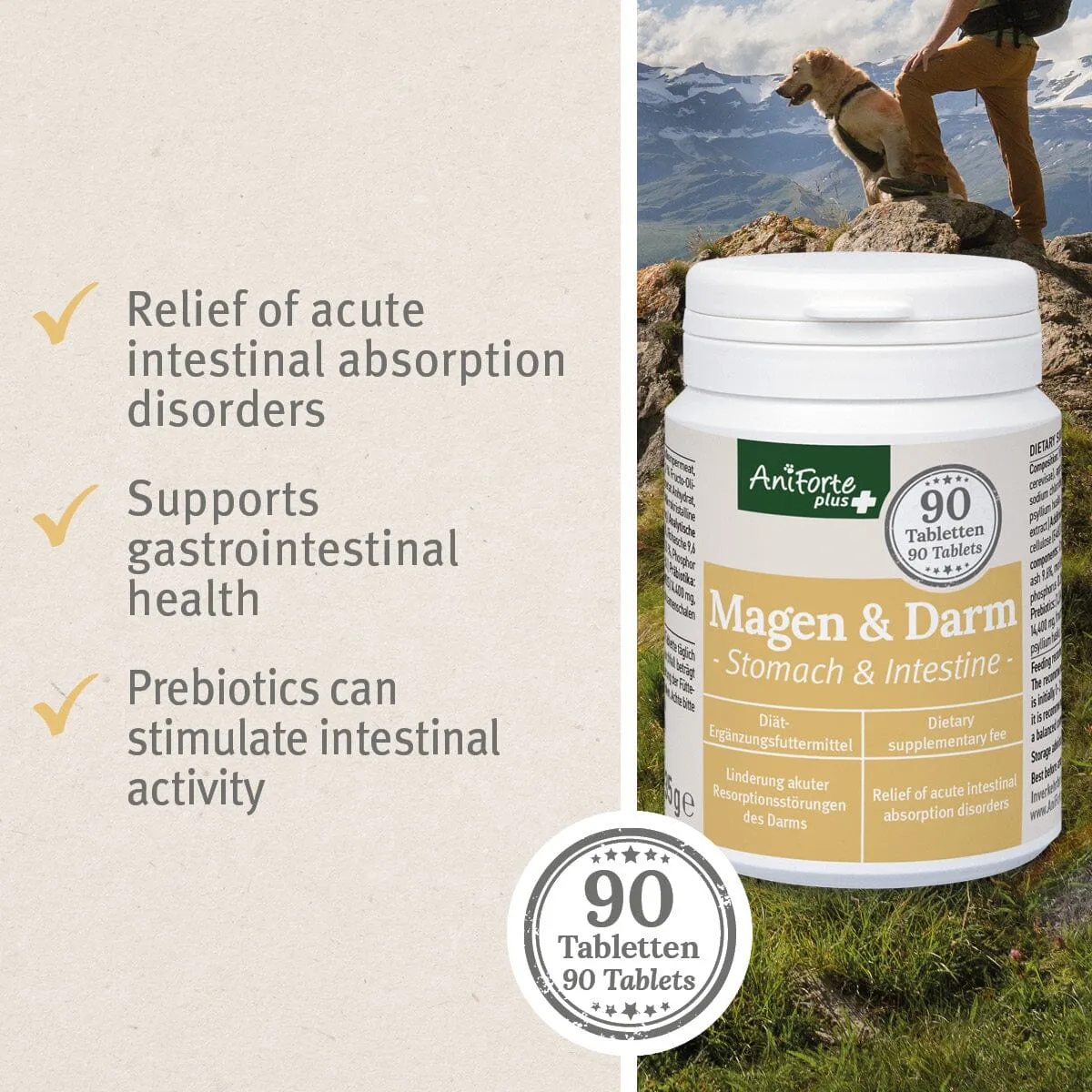 AniForte® plus Stomach & Intestine 90 Tablets