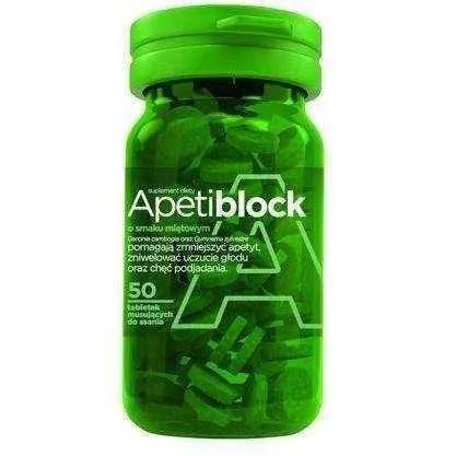 Apetiblock taste of peppermint x 50 effervescent tablets for sucking, weight loss pills