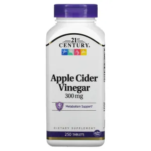 Apple Cider Vinegar, 300 mg, 250 tablets, 21st Century