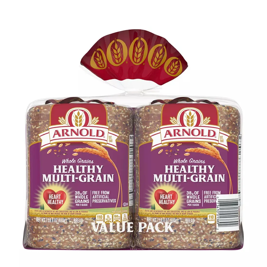 Arnold Healthy Multi-Grain Bread (2 full Loafs)