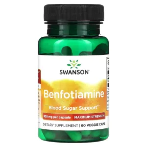 Benfotiamine Swanson, 300 mg, 60 vegetable capsules