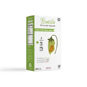 Bentilia Green Lentil Elbow Macaroni Pasta 8oz