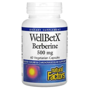 Berberine WellBetX, 500 mg, 60 Vegetarian Capsules, Natural Factors