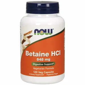 Betaine HCl 648 mg 120 caps by NOW