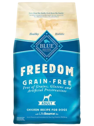 BLUE BUFFALO FREEDOM GRAIN FREE DRY FOOD FOR ADULT DOGS