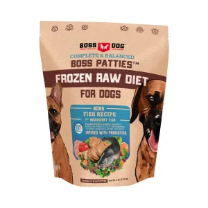 Boss Dog Patties Frozen Raw Fish Dog Food