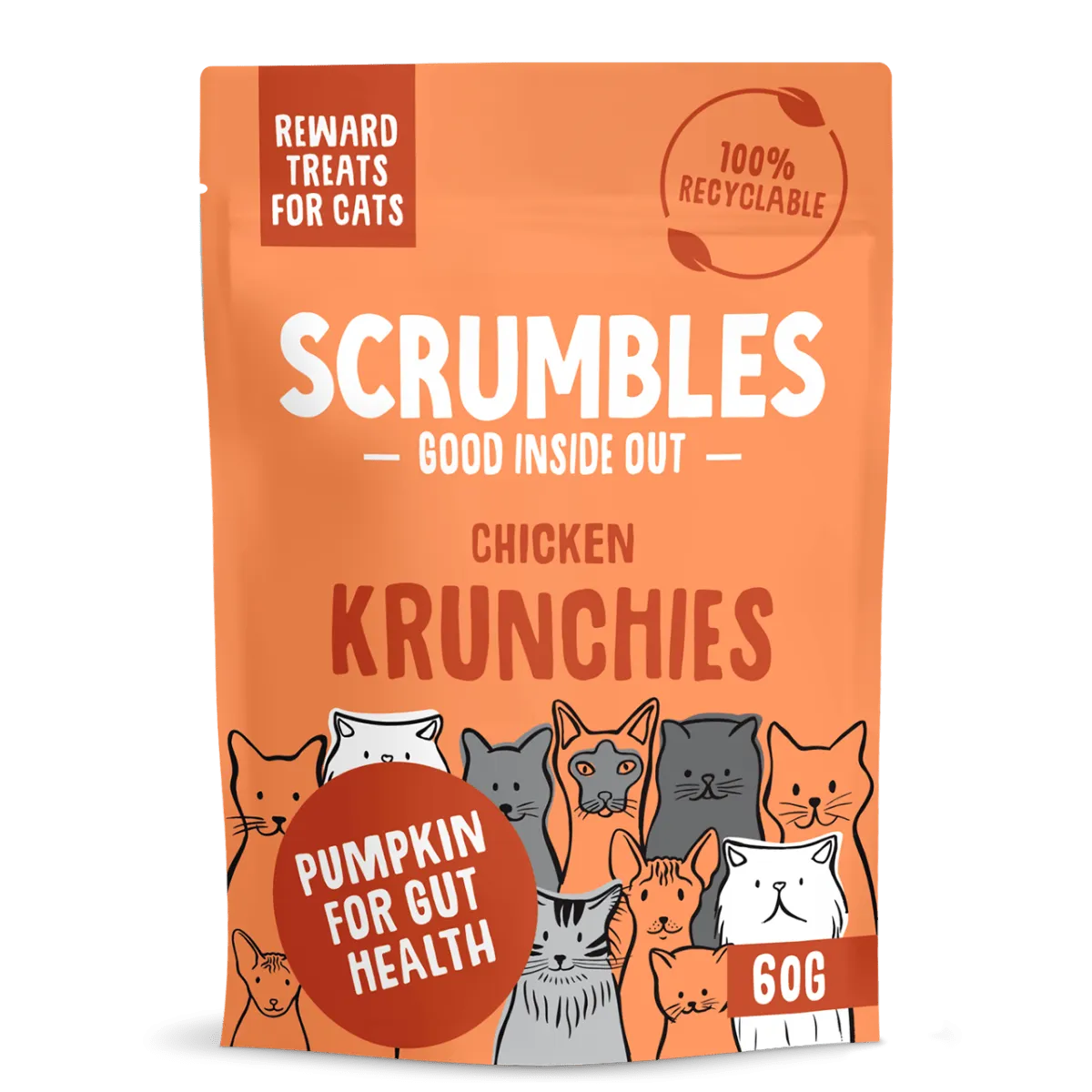 Chicken Krunchies: Pillow Cat Treats