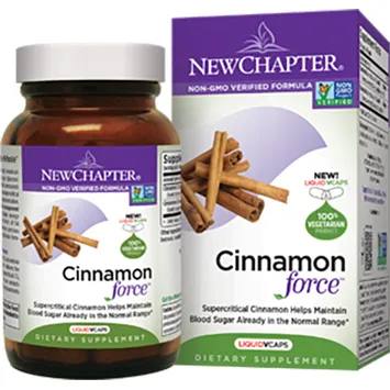 Cinnamon Force 30 liquid vegcaps by New Chapter