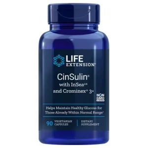 CinSulin with InSea 2 and Crominex 3  90 vcaps By Life Extension