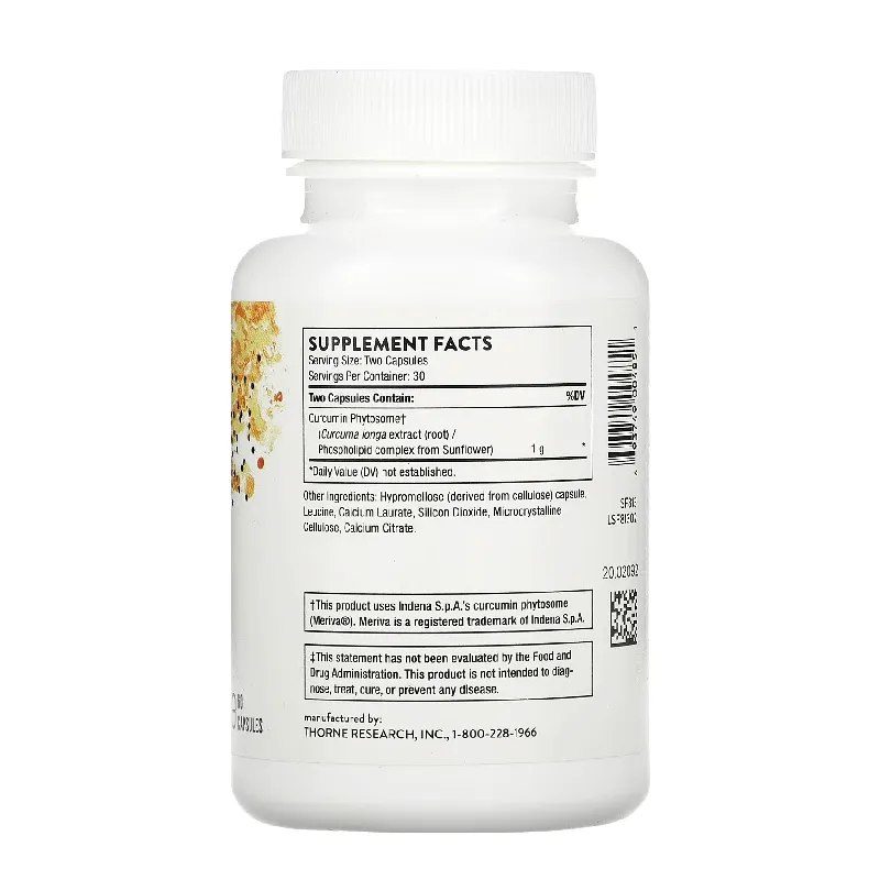 Curcumin Meriva 500-SF Thorne Research 1g, 60 capsules