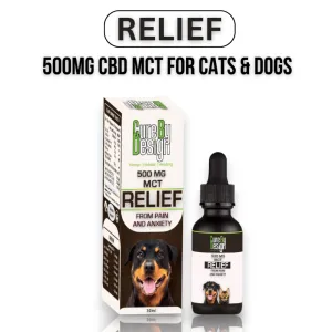 Cure By Design Hemp Oil with 500mg CBD (MCT) for Dogs and Cats