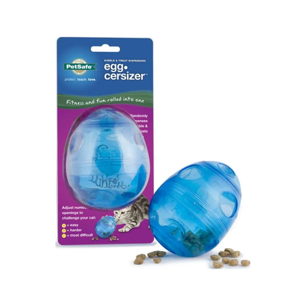 Egg-Cersizer Cat Feeder Toy