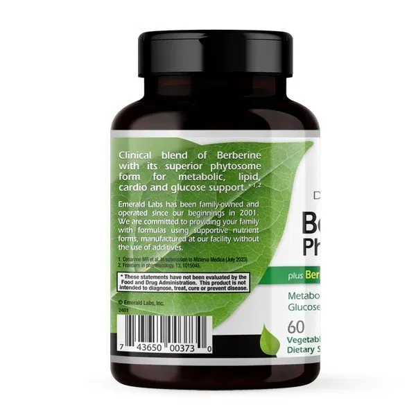 Emerald Labs Berberine Phytosome  60 Vegetarian Capsule