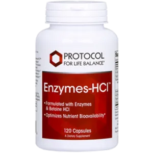 Enzymes-HCl 120 caps by Protocol For Life Balance