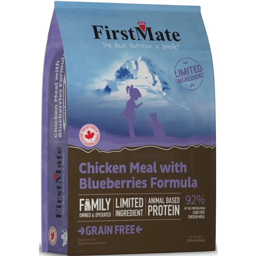 FirstMate Chicken Meal with Blueberries Formula Limited Ingredient Diet Grain-Free Dry Cat Food