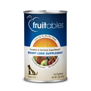 Fruitables Pumpkin & Oatmeal Weight Loss Supplement for Dogs & Cats 15oz