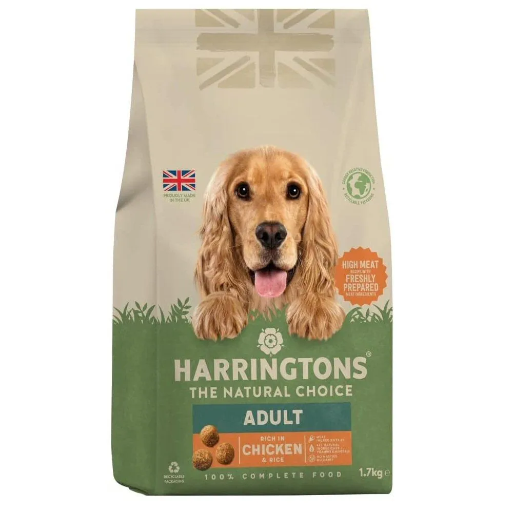 Harringtons 1.7kg Chicken & Rice Adult Dry Dog Food