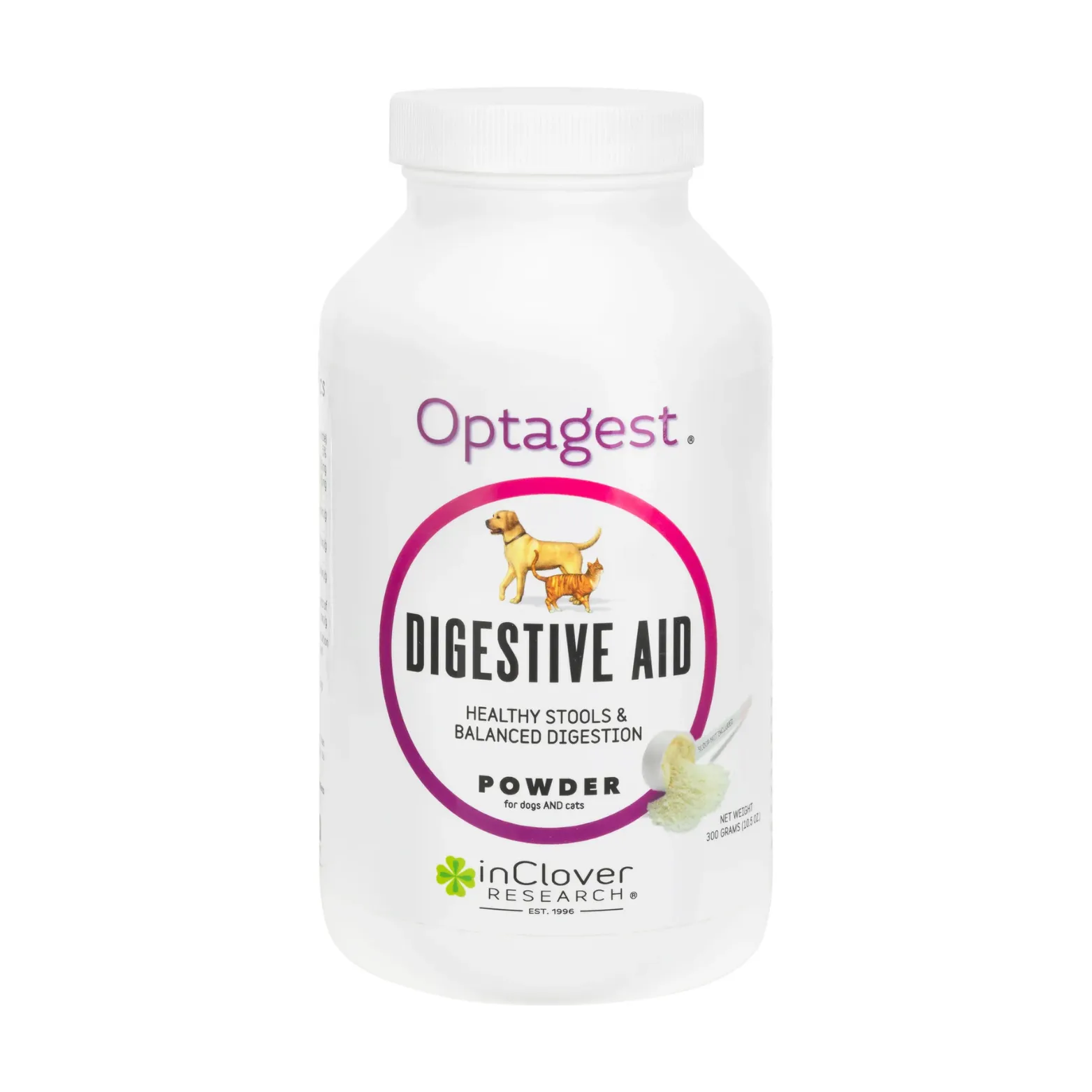 InClover Optagest Plant Based Prebiotics & Digestive Enzymes for Dogs & Cats