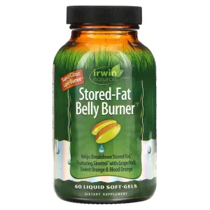 Irwin Naturals, Stored-Fat Belly Burner, Fat Burner, 60 Liquid Capsules