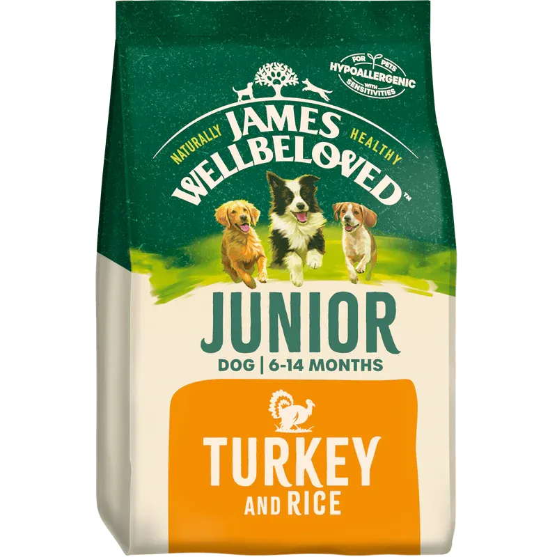 James Wellbeloved Junior - Turkey & Rice Hypoallergenic Dog Food