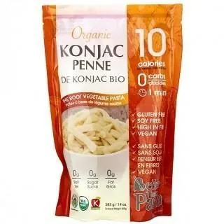 Konjac penne organic pasta