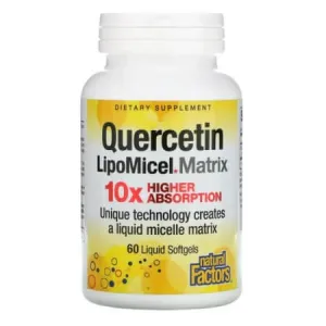 LipoMicel Matrix with Quercetin, 60 Liquid Softgels, Natural Factors