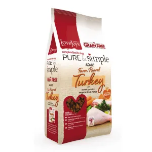 Lovejoys Turkey Pure & Simple Grain Free Complete Adult Dog Food