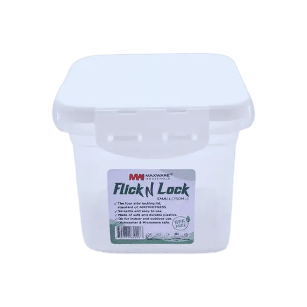 MAXWARE FLICK N LOCK SMALL CONTAINER 750ML