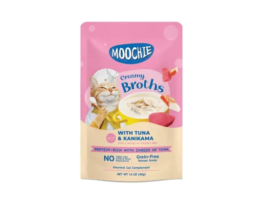 MOOCHIE CREAMY BROTH WITH TUNA & KANIKAMA 40g POUCH