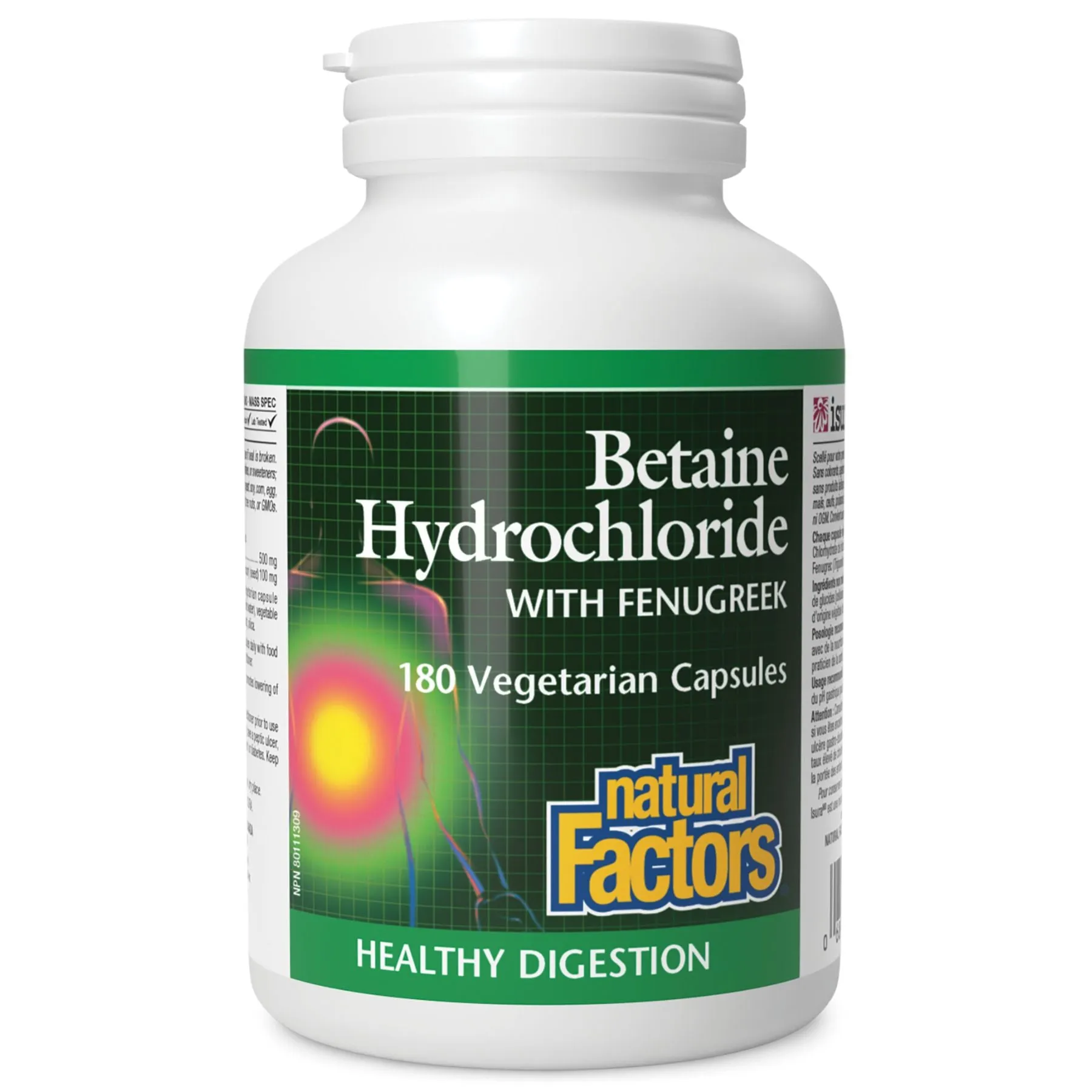 Natural Factors Betaine Hydrochloride 180s