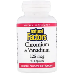 Natural Factors Chromium and Vanadium 125 mcg, 90 capsules