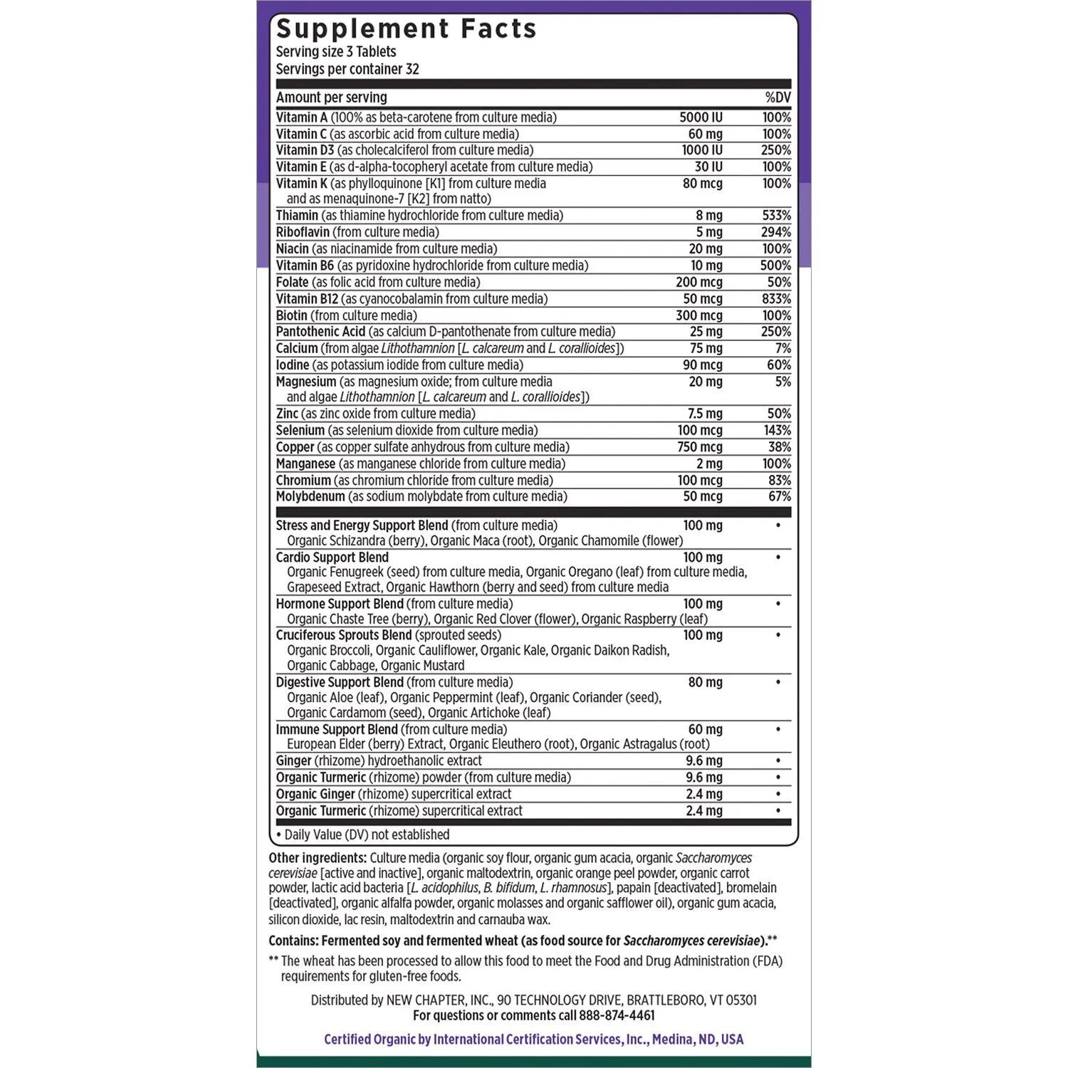 New Chapter Every Woman II 40 , Women's Multivitamin Fermented with Probiotics   B Vitamins   Vitamin D3   Organic Non-GMO Ingredients - 96 Tablets