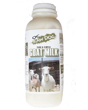 OC Raw Frozen Goat Milk for Dogs & Cats 32oz