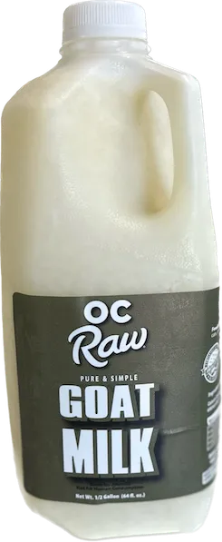 OC Raw Frozen Goat Milk for Dogs & Cats 64oz