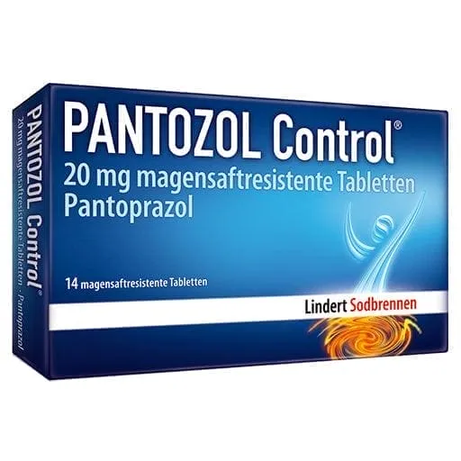 Pantoprazole, pantoprazol, PANTOZOL Control 20 mg gastro-free tablets