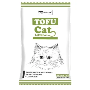 Petcrux Exclusive Organic Tofu Green Tea Scented Cat Litter