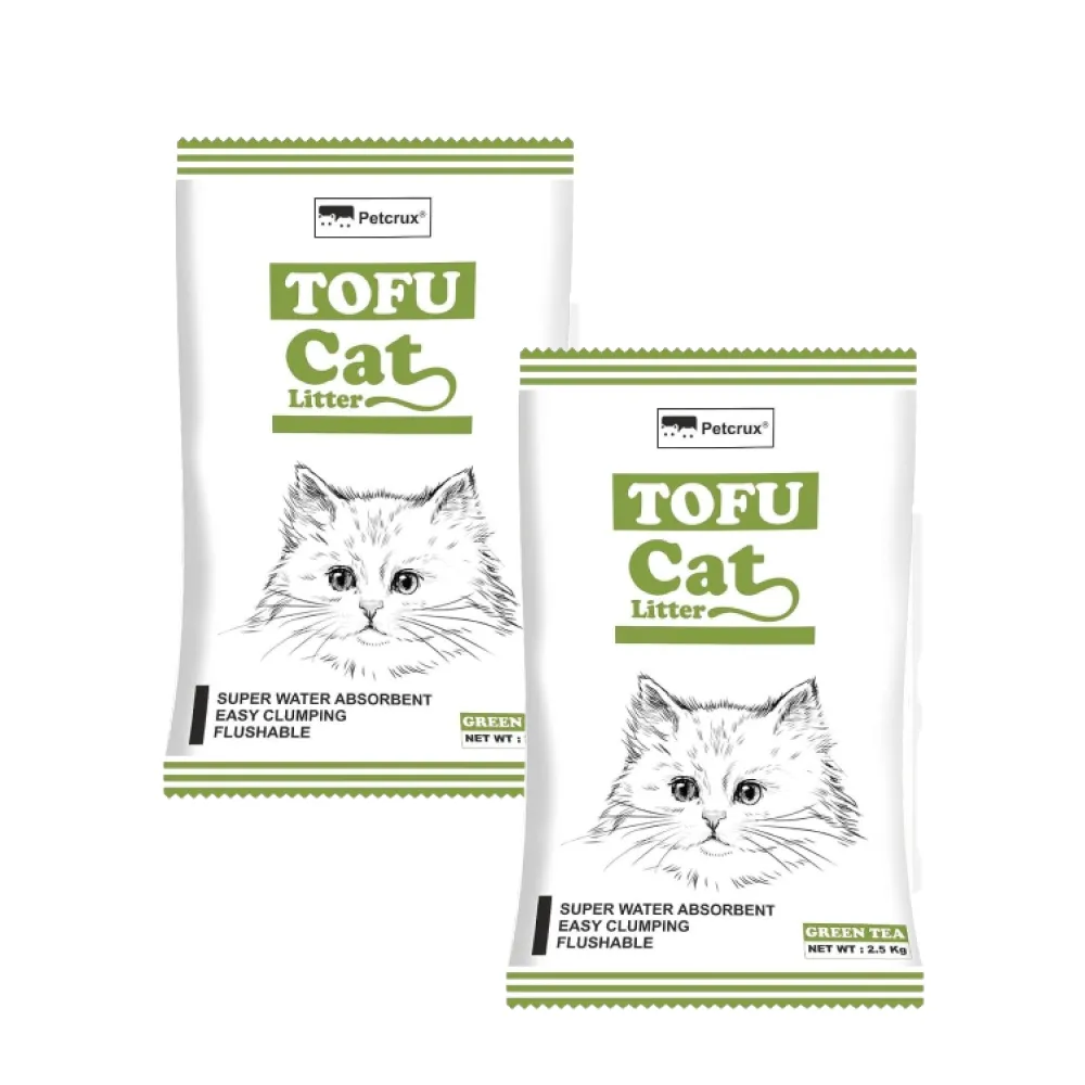 Petcrux Exclusive Organic Tofu Green Tea Scented Cat Litter