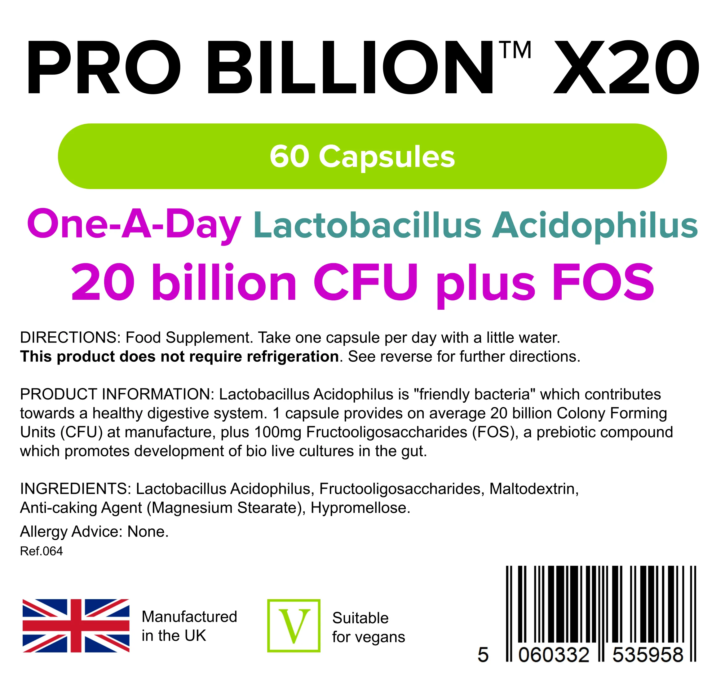 Pro Billion X20 Capsules