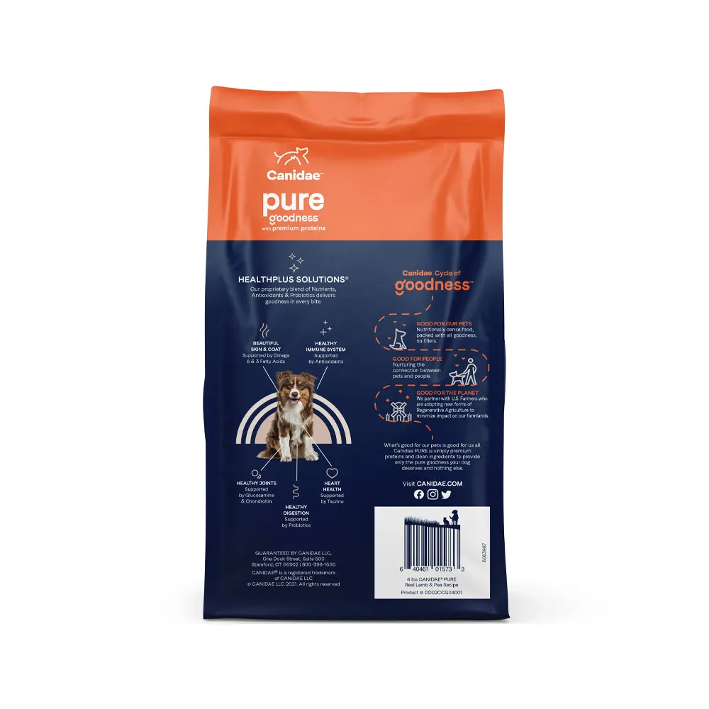 PURE Grain Free Dog Dry Food - Lamb & Pea