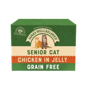 Senior Chicken in Jelly Grain Free Wet Cat Food Pouches