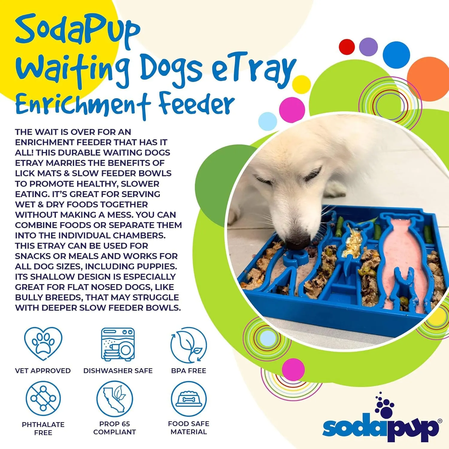 SodaPup Waiting Dogs Enrichment Tray