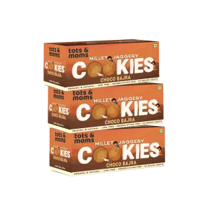 Tots & Moms Cookies - Choco Bajra - Pack of 3 - 150g each