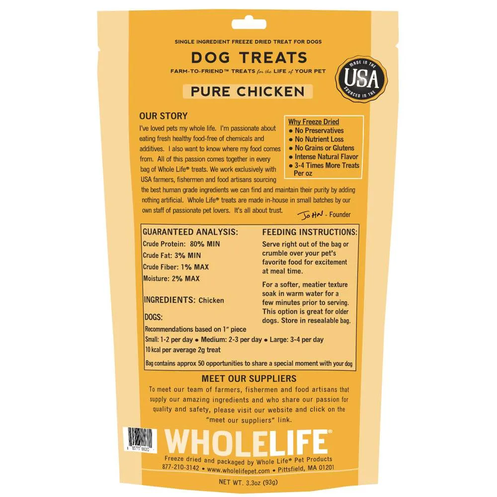 Whole Life Originals Freeze Dried Chicken Breast Dog Treats