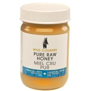 Wild Country Pure Raw Honey 500g